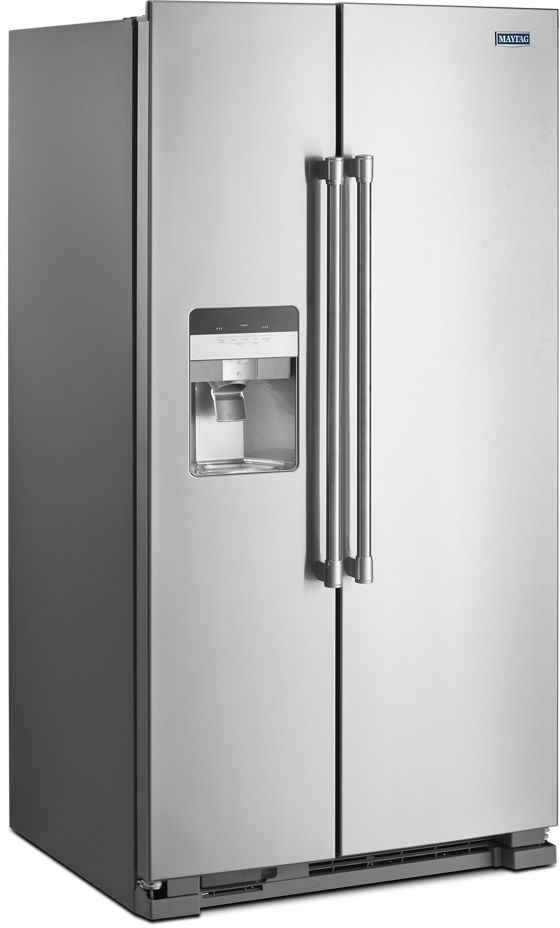 Maytag® 36 in. 24.5 Cu. Ft. Fingerprint-Resistant Stainless-Steel Side-By-Side Refrigerator-3