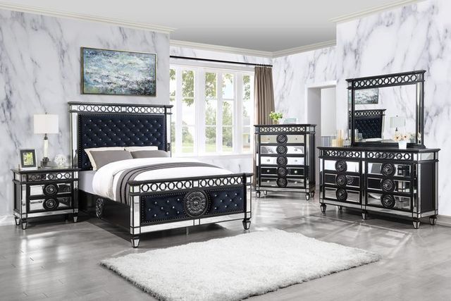 black silver dresser Crown Mark Regata Black Dresser