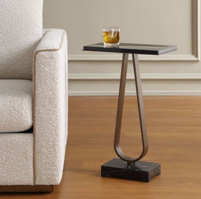 Uttermost® Galloway Black/Dark Bronze Minimalist Accent Table-2