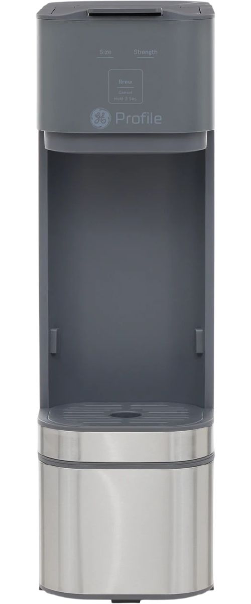 GE Profile™ Brewpal™ 17" Gray/Stainless Steel Coffee Maker-0