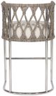 Vanguard® Furniture Vanguard Vree Jake Ivory/Polished Stainless Steel Bar Stool-2