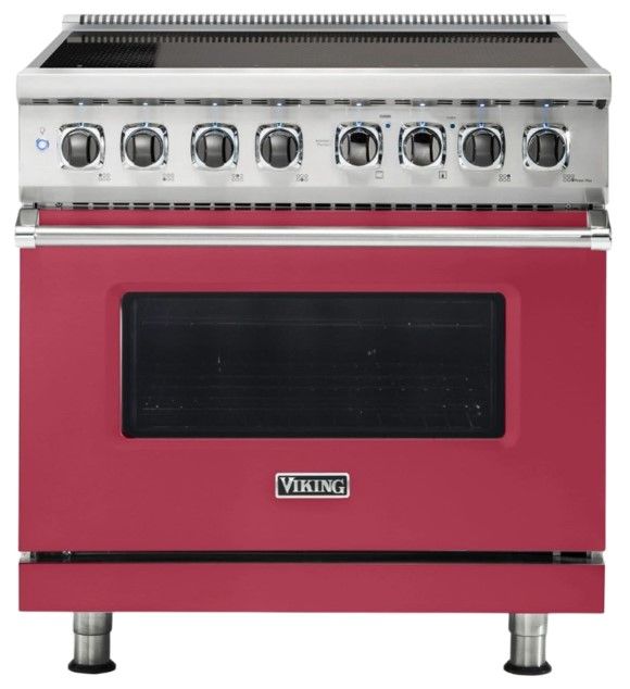 Viking® 5 Series 36'' Valentine Pro Style Induction Range-0