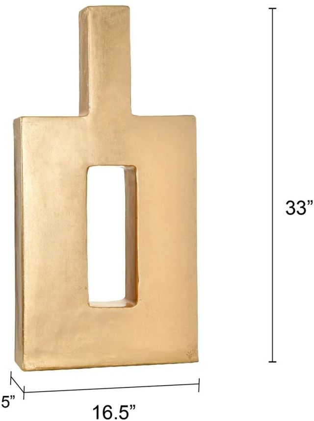 Harp & Finial® Pont Gold Leaf Tall Vase-2