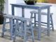 Sunny Designs™ Marina Ocean Blue 24" Saddle Seat Stool-3
