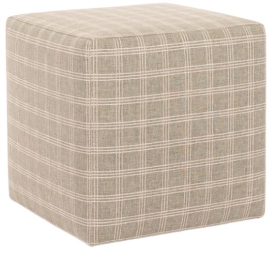Smith Brothers Customizable 2000 Small Square Ottoman with Casters-0