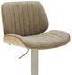 Armen Living Brock 3-Piece Ivory/Oak/Vintage Taupe Barstool Set-5