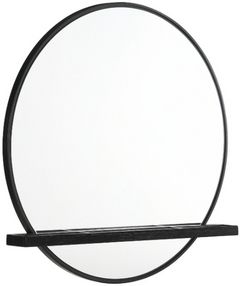 Coaster® Arini Black Round Dresser Mirror with Shelf 