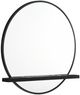 Coaster® Arini Black Round Dresser Mirror with Shelf -0