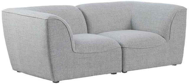 Meridian Furniture Miramar 2-Piece Grey Modular Sofa-0