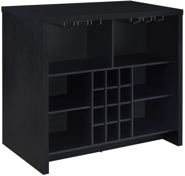 Coaster® Topanga Black Bar Cabinet-0