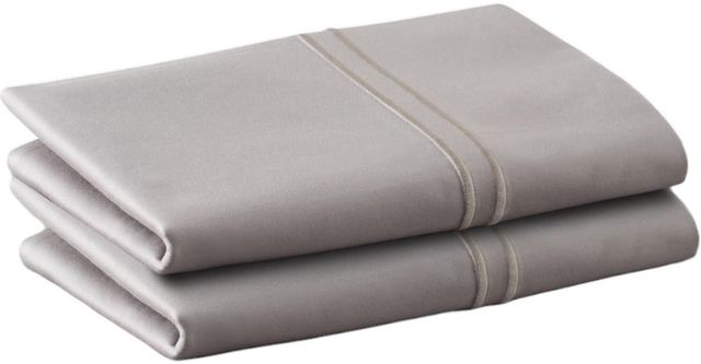 Malouf® Woven™ 2-Piece Smoke Supima® Cotton King Pillowcase Set-0