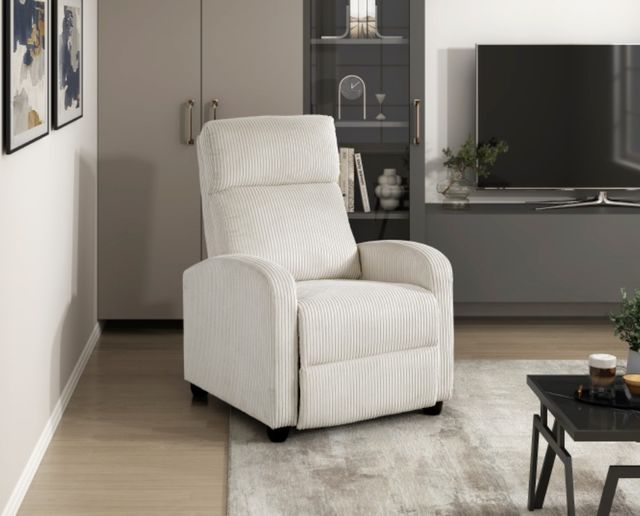 Homelegance® Parsons Beige Manual Push Back Recliner-1