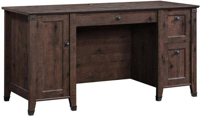 Sauder® Carson Forge® Coffee Oak® Computer Desk