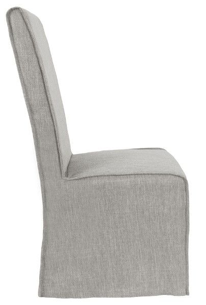 Classic Home Jordan 2-Piece Cool Gray Upholstered Dining Chair Set-3