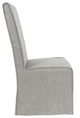Classic Home Jordan 2-Piece Cool Gray Upholstered Dining Chair Set-3