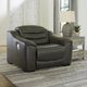 Signature Design by Ashley® Center Line 2-Piece Dark Gray Power Reclining Living Room Set-4
