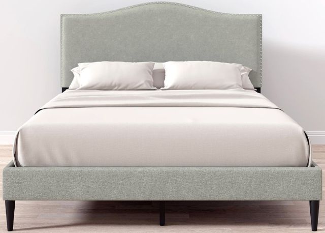 American Wholesale Furniture Leighford Stone Queen Upholstered Bed-0