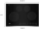 Whirlpool® 30" Stainless Steel Frame Induction Cooktop-4