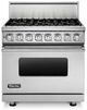 Viking® Professional 7 Series 35.88" Stainless Steel Pro Style Dual Fuel Natural Gas Range-0
