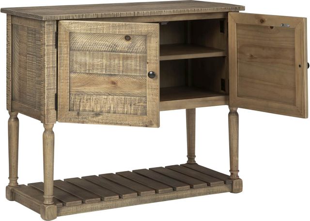 Signature Design by Ashley® Lennick Antique Brown Accent Cabinet-1