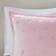 Olliix by Mi Zone Rosalie Pink and Silver Twin/Twin XL Metallic Printed Plush Comforter Set-5