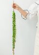 A & B Home Blushing Green Faux Bead Grass-3