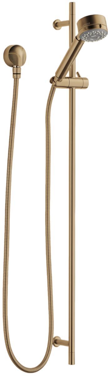 Brizo European Brilliance® Luxe Gold® Multi-Function Slide Bar Hand Shower-0