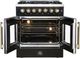 FORNO® Galiano Alta Qualita 30" Black Pro Style Dual Fuel Range -3