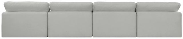 Meridian Furniture Comfy 4-Piece Gray Armless Sofa -3