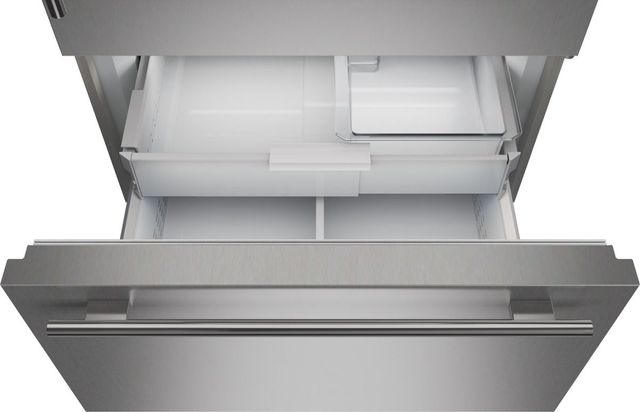 Sub-Zero® Classic Series 36" 20.8 Cu. Ft. Stainless Steel Built-In Right Hinge Over and Under Refrigerator/Freezer with Internal Dispenser-1