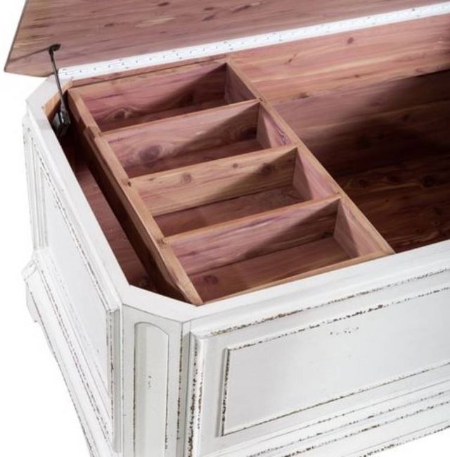 Liberty Furniture Magnolia Manor Antique White/Weathered Bark Storage Trunk-4