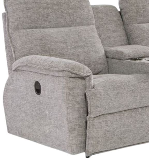 La-Z-Boy® Jay Linen Manual Reclining Loveseat with Console-1