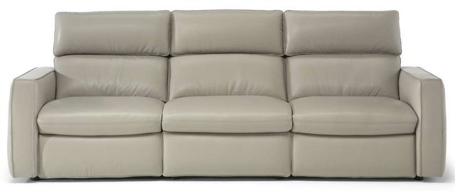 Natuzzi Editions Customizable Timoti Leather Power Reclining Sofa with Power Headrest-0