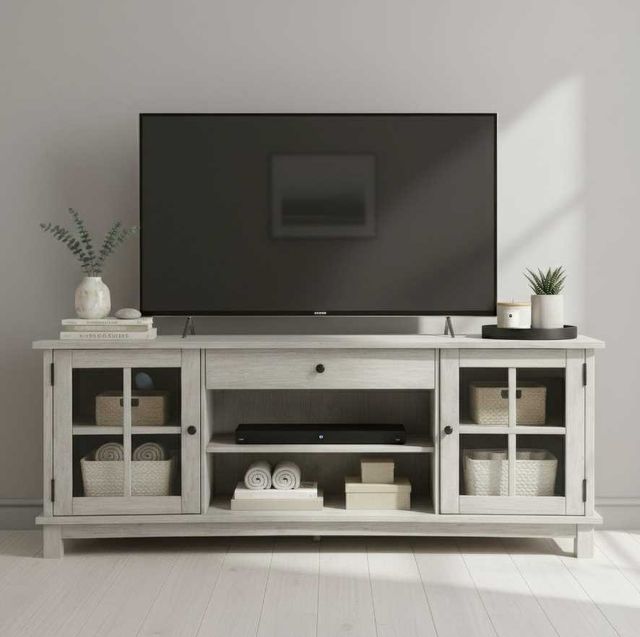 Liberty Furniture Logan White 82" TV Console-1