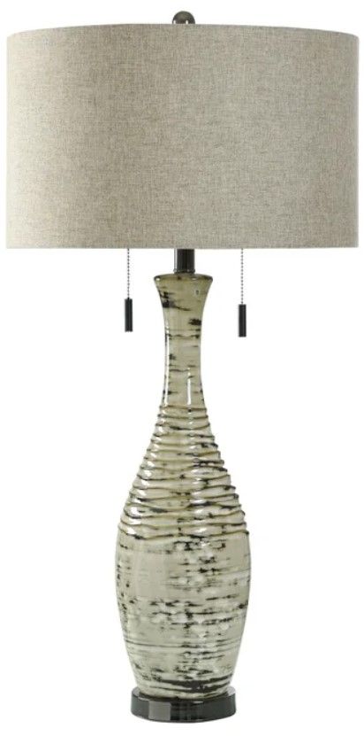 StyleCraft Beige/Truffle Cream Table Lamp-0