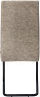 Monarch Specialties Inc. 2-Piece Taupe Side Chair Set with Black Metal Bases-4