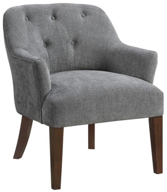 Homelegance® Rebecca Charcoal/Espresso Accent Chair-0