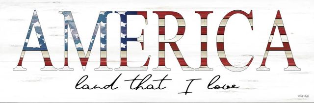 Classy Art America Land That I Love by Cindy Jacobs Mirror Framed Wall Art-1