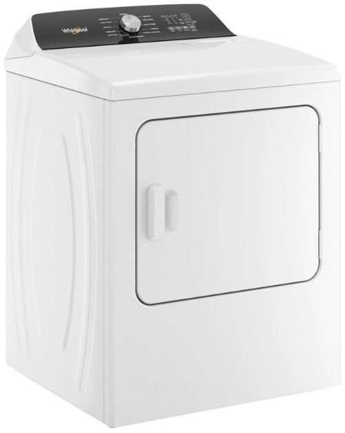 Whirlpool® 7.0 Cu. Ft. White Front Load Electric Moisture Sensing Dryer with Steam-2