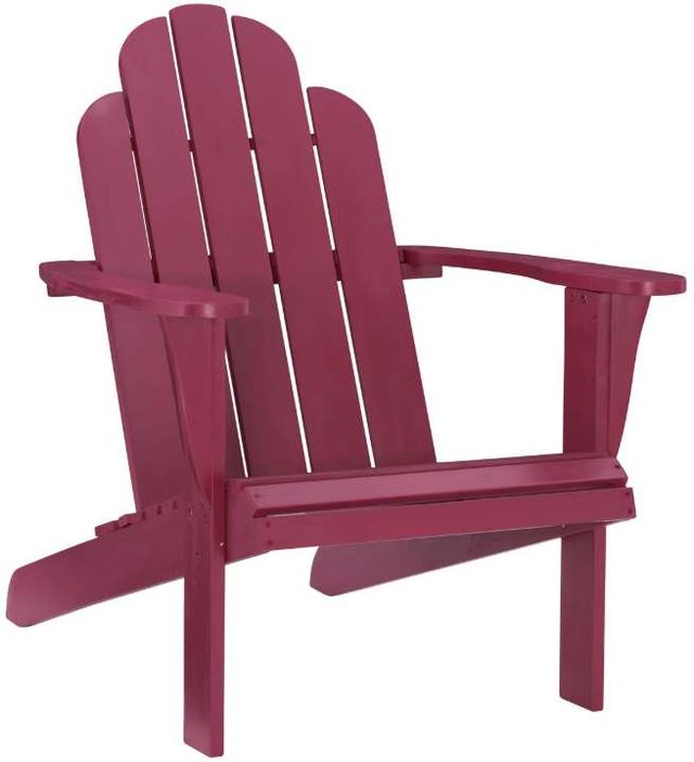 Linon Adirondack Red Outdoor Chair-0