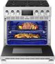 SKS 36" Stainless Steel Smart Pro-Style Natural Gas Range with 6 Burners-3