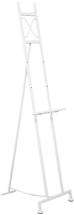 Deco Marche White Tall Adjustable 3 Tier Display Easel with Chain Support-0