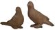 A & B Home 2-Piece Brown Morning Song Bird Figurine Set-0