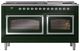 Ilve® Nostalgie II Noblesse 60'' Emerald Green Pro Style Dual Fuel Range with Chrome Trim-1