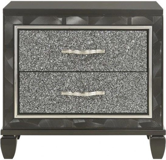 New Classic® Home Furnishings Radiance 4-Piece Black Pearl Queen Panel Bedroom Set-4