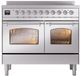 Ilve® Nostalgie II Series 40" Stainless Steel Pro Style Induction Range-4