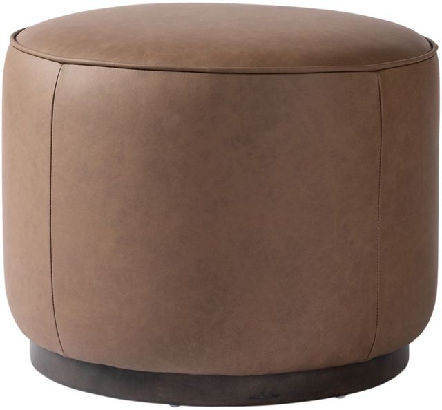 Four Hands Sinclair Maestro Cigar Round Ottoman-0
