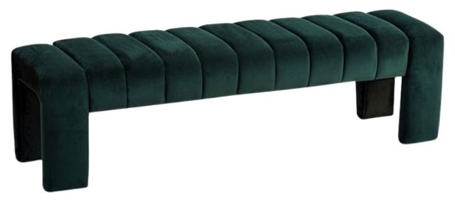 Meridian Furniture Andaz Green Velvet Bench-0