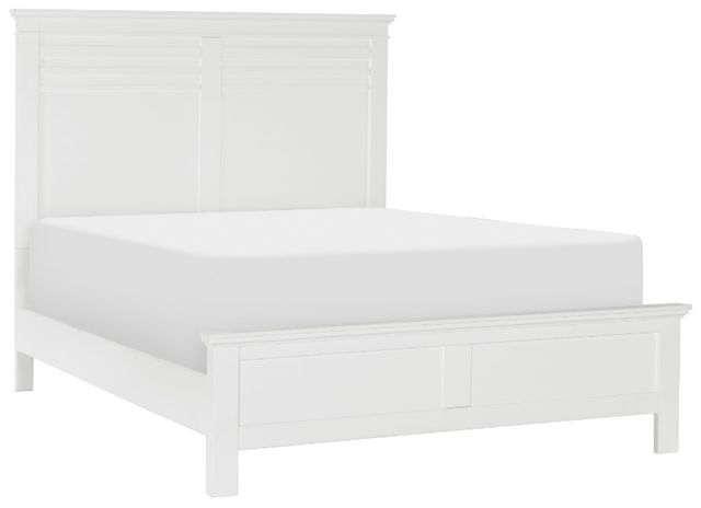 Homelegance® Blaire Farm White Eastern King Panel Bed-0