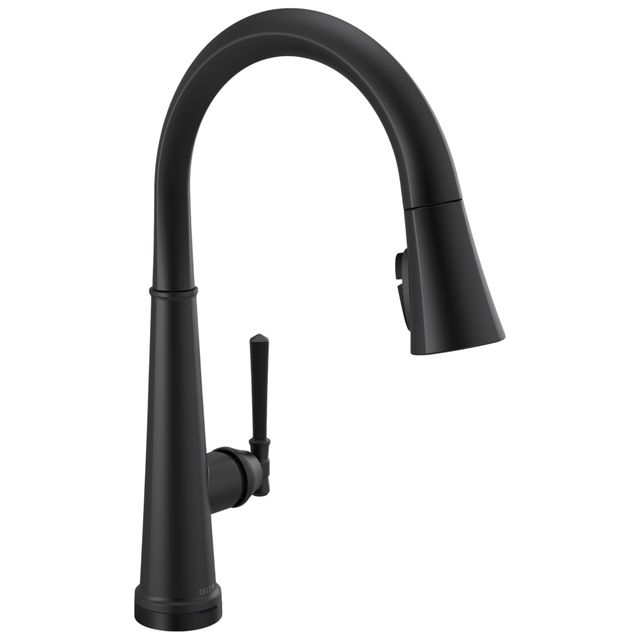 Delta Emmeline® Matte Black Touch2O® Technology Kitchen Faucet with Touchless Technology -0